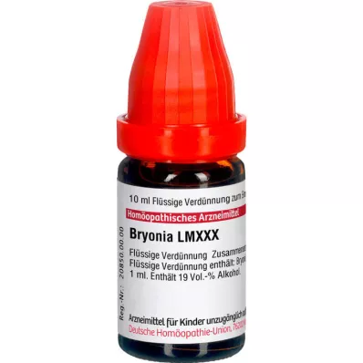 BRYONIA LM XXX Verdunning, 10 ml BRYONIA LM XXX Verdunning, 10 ml