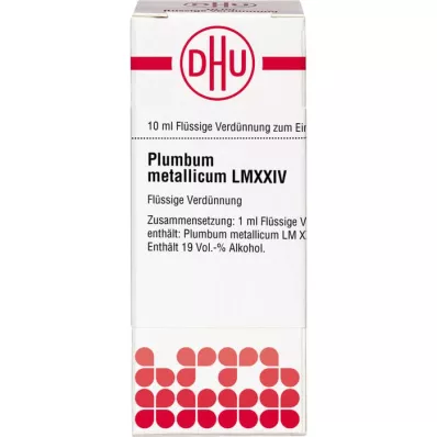 PLUMBUM METALLICUM LM XXIV Verdunning, 10 ml