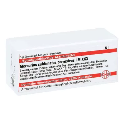 MERCURIUS SUBLIMATUS corrosivus LM XXX bolletjes, 5 g MERCURIUS SUBLIMATUS corrosivus LM XXX bolletjes, 5 g