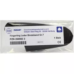 FINGERLING Leer maat 7 met bandage, 1 stuk