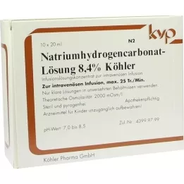 NATRIUMHYDROGENCARBONAT-Oplossing 8,4% Köhler, 10X20 ml