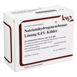 NATRIUMHYDROGENCARBONAT-Oplossing 8,4% Köhler, 10X20 ml