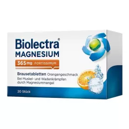 BIOLECTRA Magnesium 365 mg fortissimum Sinaasappel, 20 st