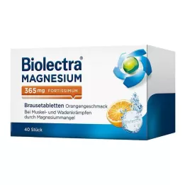 BIOLECTRA Magnesium 365 mg fortissimum Sinaasappel, 40 st