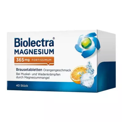 BIOLECTRA Magnesium 365 mg fortissimum Sinaasappel, 40 st