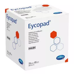 EYCOPAD Oogkompressen 70x85 mm steriel, 25 stuks