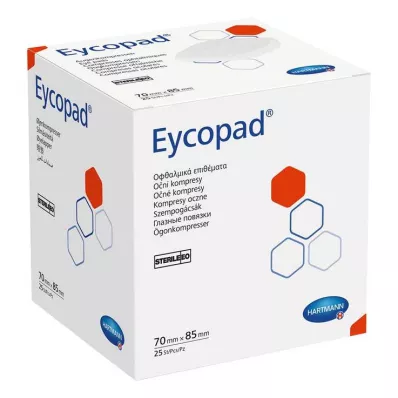 EYCOPAD Oogkompressen 70x85 mm steriel, 25 stuks EYCOPAD Oogkompressen 70x85 mm steriel, 25 stuks