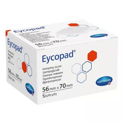 EYCOPAD Oogkompressen 56x70 mm niet-steriel, 5 stuks EYCOPAD Oogkompressen 56x70 mm niet-steriel, 5 stuks