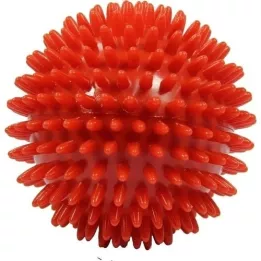 MASSAGEBALL Egelbal 9 cm rood, 1 st