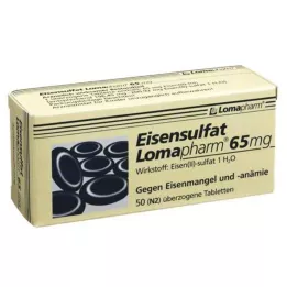 EISENSULFAT Lomapharm 65 mg gecoate tab, 50 stuks