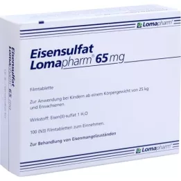 EISENSULFAT Lomapharm 65 mg gecoate tab, 100 stuks