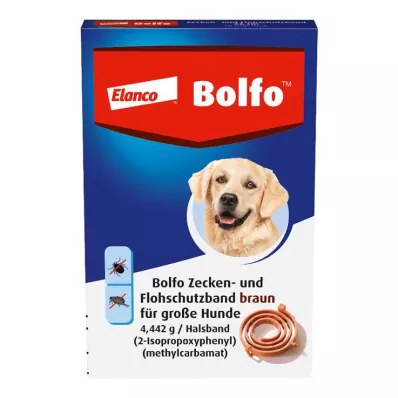 BOLFO Vlooienband bruin voor grote honden, 1 st