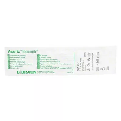 VASOFIX Bruine buis 18 G 45 mm groen, 1 st