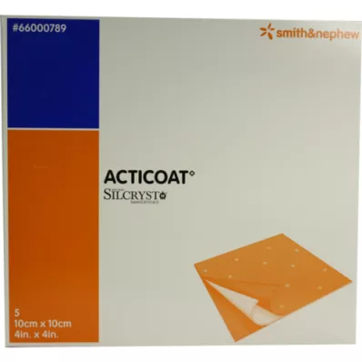 ACTICOAT 10x10 cm antimicrobieel wondverband, 5 stuks