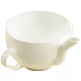 KRANKENTASSE Plastic met 2 handgrepen wit, 1 st