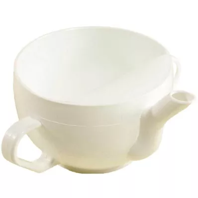 KRANKENTASSE Plastic met 2 handgrepen wit, 1 st