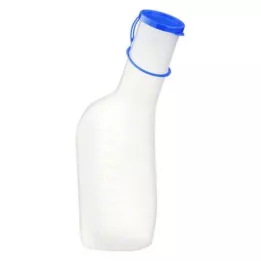 URINFLASCHE Man plastic 1 l w.cap melkachtig, 1 pc