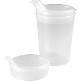 EINNEHMEBECHER zonder handvat w.deksel 4mm melkachtig, 1 st