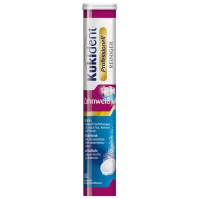 KUKIDENT Cleaner Tanden Bleken Tabs, 30 stuks