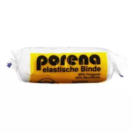 PORENA Elastisch gaasverband 8 cm wit met cello, 1 st