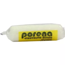 PORENA Elastisch gaasverband 10 cm wit met cello, 1 st