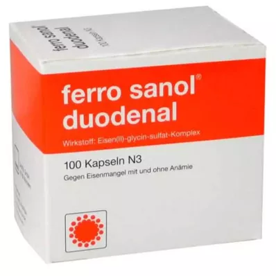 FERRO SANOL duodenale harde doppen.m.msr.overz.pell., 100 st FERRO SANOL duodenale harde doppen.m.msr.overz.pell., 100 st
