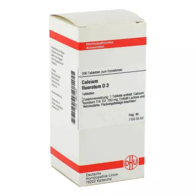 CALCIUM FLUORATUM D 3 tabletten, 200 stuks