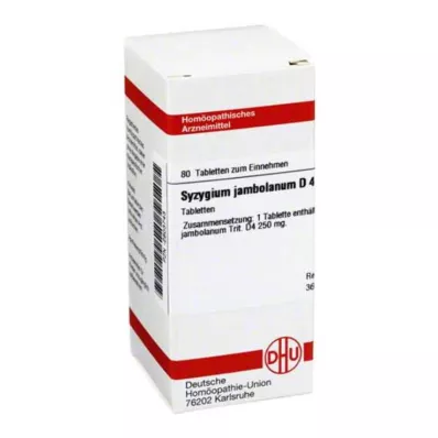 SYZYGIUM JAMBOLANUM D 4 tabletten, 80 st