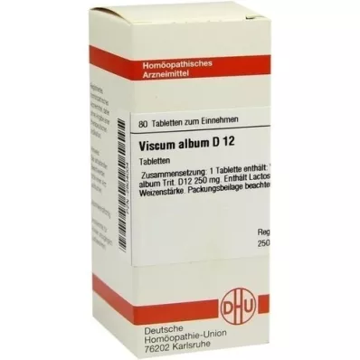 VISCUM ALBUM D 12 tabletten, 80 stuks