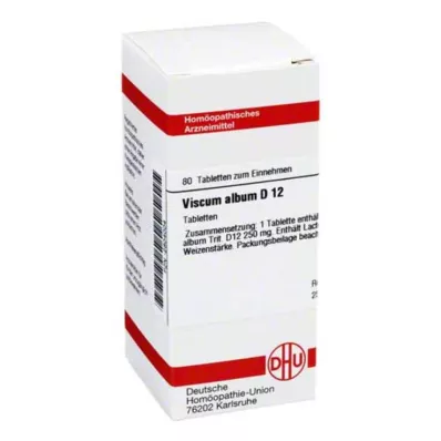 VISCUM ALBUM D 12 tabletten, 80 stuks VISCUM ALBUM D 12 tabletten, 80 stuks