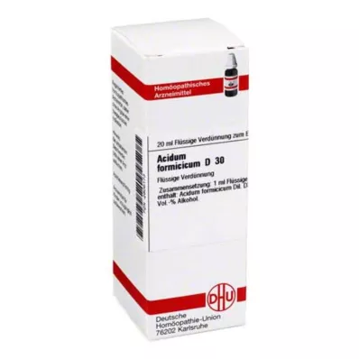 ACIDUM FORMICICUM D 30 Verdunning, 20 ml ACIDUM FORMICICUM D 30 Verdunning, 20 ml