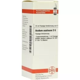 ACIDUM OXALICUM D 6 Verdunning, 20 ml