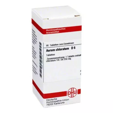 AURUM CHLORATUM D 6 tabletten, 80 stuks AURUM CHLORATUM D 6 tabletten, 80 stuks