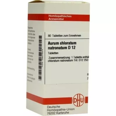 AURUM CHLORATUM NATRONATUM D 12 tabletten, 80 stuks