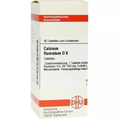 CALCIUM FLUORATUM D 8 tabletten, 80 stuks