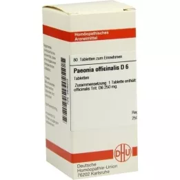 PAEONIA OFFICINALIS D 6 tabletten, 80 stuks