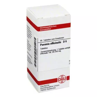 PAEONIA OFFICINALIS D 6 tabletten, 80 stuks PAEONIA OFFICINALIS D 6 tabletten, 80 stuks