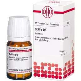 SCILLA D 6 tabletten, 80 stuks