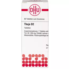 THUJA D 2 tabletten, 80 st