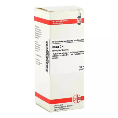 CHINA Verdunning D 4, 50 ml CHINA Verdunning D 4, 50 ml