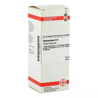 HYOSCYAMUS Verdunning D 4, 50 ml HYOSCYAMUS Verdunning D 4, 50 ml