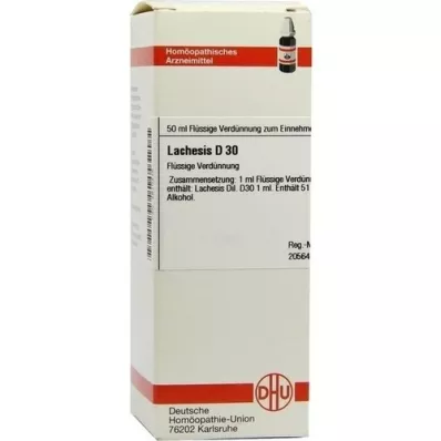 LACHESIS D 30 Verdunning, 50 ml