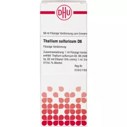 THALLIUM SULFURICUM D 6 Verdunning, 50 ml