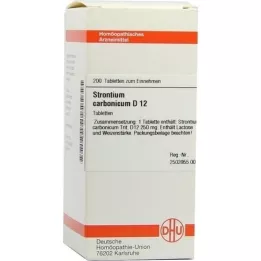 STRONTIUM CARBONICUM D 12 tabletten, 200 stuks