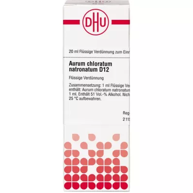 AURUM CHLORATUM NATRONATUM D 12 Verdunning, 20 ml