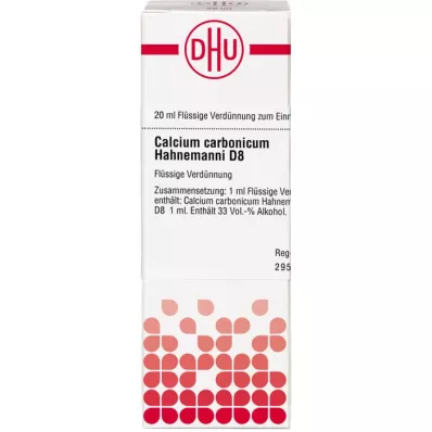 CALCIUM CARBONICUM Hahnemanni D 8 Verdunning, 20 ml