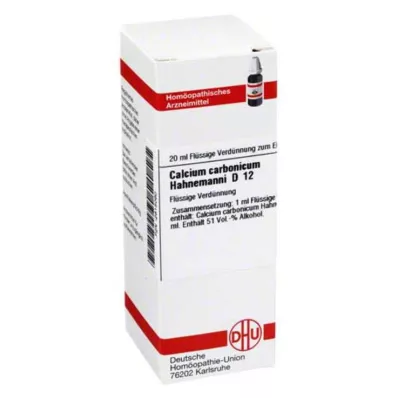 CALCIUM CARBONICUM Hahnemanni D 12 Verdunning, 20 ml CALCIUM CARBONICUM Hahnemanni D 12 Verdunning, 20 ml