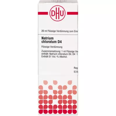 NATRIUM CHLORATUM Verdunning D 4, 20 ml