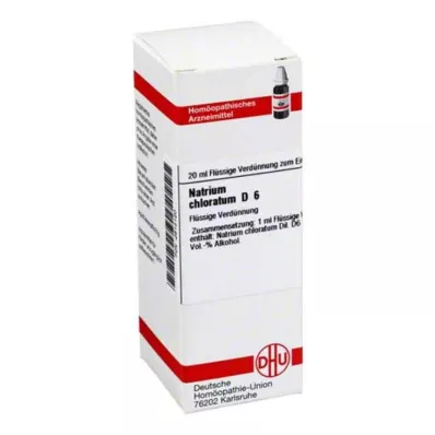 NATRIUM CHLORATUM D 6 Verdunning, 20 ml