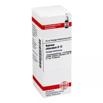 NATRIUM CHLORATUM D 12 Verdunning, 20 ml